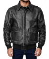 Classic Vintage Black Bomber Jacket on Sale