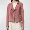 Classic Women's Suede Biker Jacket