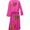 Lush Lips Dark Pink Bathrobe Back