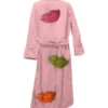 Lush Lips Pink Bathrobe Back
