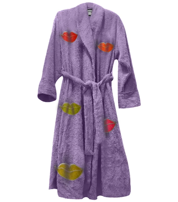 Lush Lips Blue Bathrobe