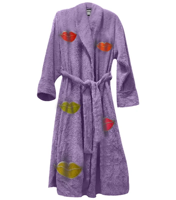 Lush Lips Blue Bathrobe