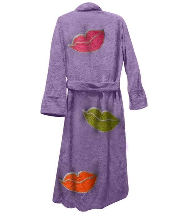 Lush Lips Purple Bathrobe Back