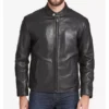 Men's Black Cafe Racer Leather Jackets