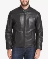 Men's Black Cafe Racer Leather Jackets