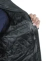 Men’s Black Shadow Biker Jacket Pocket