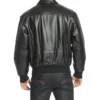 Men's Bomber Zipper Jacket in Black Back