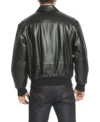 Men's Bomber Zipper Jacket in Black Back