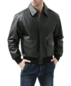 Men's Bomber Zipper Jackets in Black