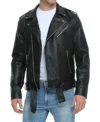Men's Classic Black Biker Jacket
