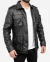 Men's Classic Black Vintage Leather Jackets