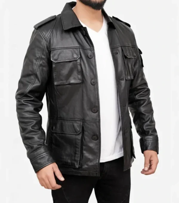 Men's Classic Black Vintage Leather Jackets
