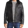 Men's Leather Jacket with Shearling Lining