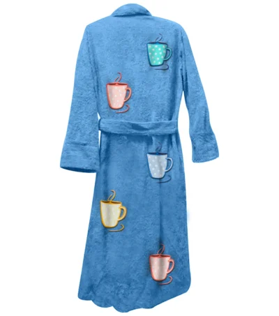 Mug Life Blue Bathrobe Back