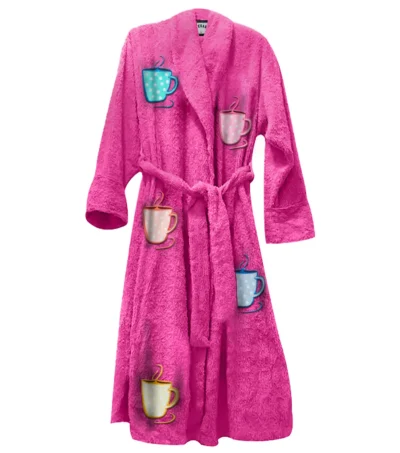 Mug Life Dark Pink Bathrobe