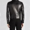 Premium Black Biker Jacket Back