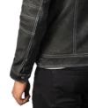 Stylish Black Leather Cafe Racer Jackets with Zipper