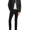 Stylish Black Leather Trucker Jackets