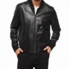 The Classic Black Leather Bomber Jackets