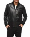 The Classic Black Leather Bomber Jackets