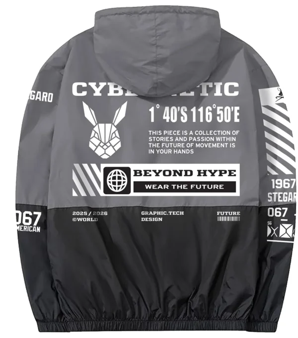 The Cybernetic Grey Jacket Back