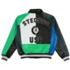 Buy Multicolor Varsity Leather Jacket For Sale