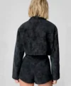 Classic Black Suede Jacket for Women