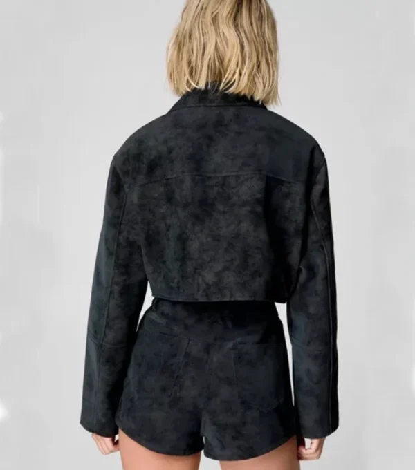 Classic Black Suede Jacket for Women