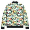 Cute Puppy Party Bomber Jacket Back