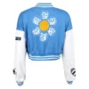 Love Me Hate Me Varsity Bloom Jacket Back