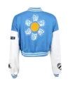Love Me Hate Me Varsity Bloom Jacket Back