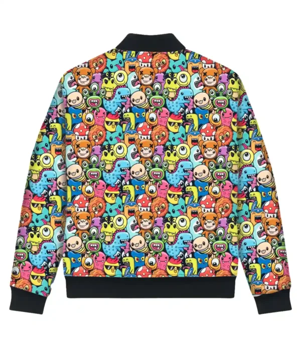 Monster Pop Bomber Jacket Back