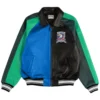 Multicolor Varsity Leather Jacket
