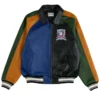 Stegaro Multicolor Varsity Leather Jacket