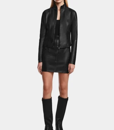 Stylish Black Leather Jacket on Sale