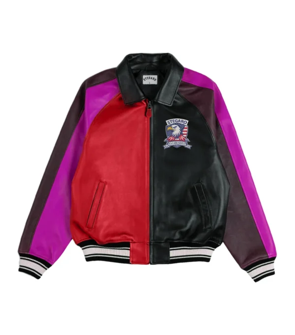 Varsity Multicolor Leather Jackets