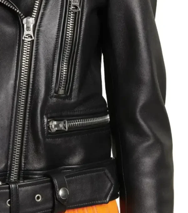 Women Black Leather Biker Jackets