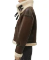Women Brown Leather B3 Aviator Jacket on Sale