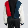 Women Color Block Varsity Jacket Back
