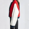 Women Color Block Varsity Jacket Side Look