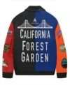 California Forest Garden Leather Jacket Back