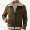 Classic Brown B3 Aviator Jacket with Inner Fur