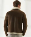 Classic Brown B3 Aviator Jacket with Inner Fur Back