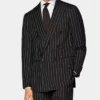 Darnell Classic Black Pinstripe Double Breasted Suit