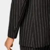 Darnell Classic Black Pinstripe Double Breasted Suit Back