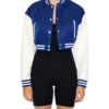 Melvyn Crop Varsity Style Jacket