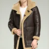 Men B3 Shearling Leather Coat