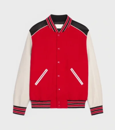 Rhydan Tri Color Wool Varsity Jacket