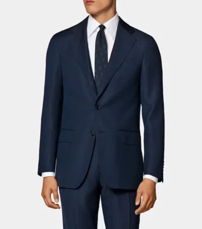 Rovellan Blue Two Piece Suit Jacket
