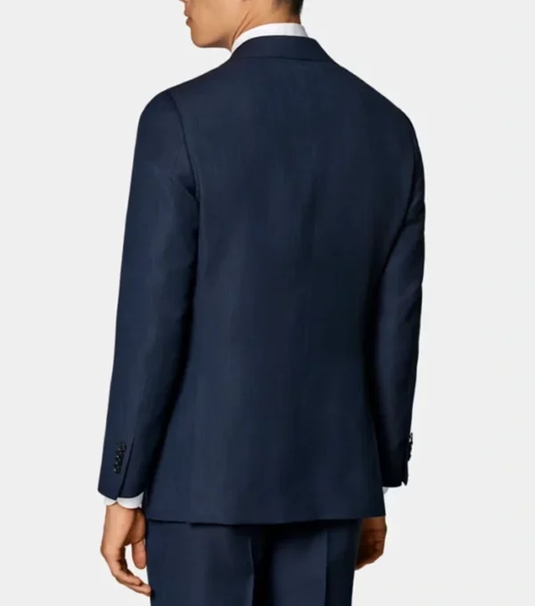 Rovellan Blue Two Piece Suit Jacket Back